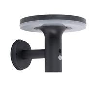 Applique avec détecteur de mouvement LED lampe solaire lampe de porte d'entrée lampe de façade lampe de jardin anthracite, 250lm, blanc froid, LxH 24x21 cm