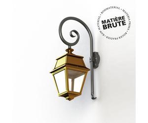 Applique Avenue 2 N°2 LED Laiton brut 072 Diffuseur clair - PRADIER 102105072