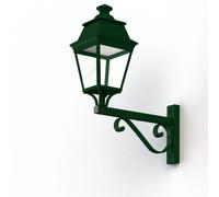 Applique Avenue 3 N°12 LED Warm Vert 067 Diffuseur clair - PRADIER 103153067