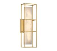 Applique bain/ext alu albâtre or 41 cm LED 13W Blakley