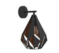 Eglo Applique murale CARLTON 1 E27 1x60W acier noir et cuivre 49992