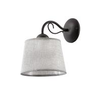 Applique classique venge abat-jour gris 1xE27 Jupiter