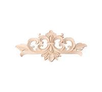 Applique d'angle en bois sculpté pour décoration d'intérieur | Applique en bois non peinte pour cadre de meubles