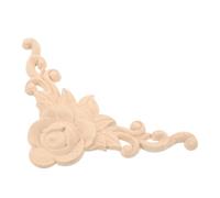 Applique D'angle pour Meuble en Bois, Style Européen Beige | Bois Massif, Finition Brute Polie à Main, pour Portes et Manteaux, Usage la Cuisine