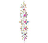 Appliqué de Cristaux pour Mariage, Ruban Décoratif en Verre Argenté