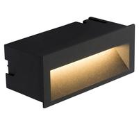 Applique de marche d'escalier LED, 4W, 3000K, IP65, aluminium, gris foncé