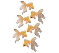 Applique de poisson avec ailerons en, Or a nge | Palmes brodées fluides avec application de poisson en pour vêtements, ornement, manchette, poitrine,