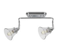 Rabalux Applique murale salle de bain Antoine 2x40 W E14 Chrome transparent IP44 Dimmable 3208