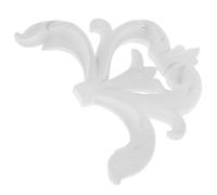 Applique Décorative D’angle en Résine PU Blanc pour Mur | Effet Tridimensionnel Raffiné, Entretien Facile, Décor Sculpté Ajouré, pour Fond Mural et Décoration Intérieure
