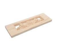Applique Décorative en Bois Sculpté, Beige Rectangle Creux pour Portes | Décoration de Meubles, Style Oriental et Romantique, Installation Rapide et Sûre, Texture Claire, sans Peinture