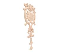 Applique Décorative en Bois Sculpté Européen, Non Peinte, DIY | Adhésive, pour Miroir et Porte, Décoration Murale, Couloir ou Salon, Relief 3d, Beige