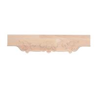 Applique Décorative en Bois Sculpté Français pour Armoires et Tiroirs | Relief Floral 3d, Texture Polie Multicouche, Style Néoclassique Vintage, Marron, pour Placards et Chambres