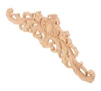 Applique Décorative en Bois Sculpté pour Meubles, 30x8 CM | Décor Maison, Beige Clair Lisse sans Bavures, Peignable, pour Miroirs et Armoires