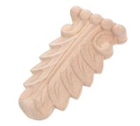 Applique Décorative en Bois Sculpté pour Meubles D’angle Vintage | Finition Brute Beige, Style Rétro Classique, pour Bibliothèque et Armoire, Intégration Facile