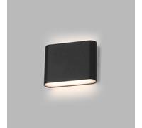 Applique décorative LED en aluminium FLAT II, Variante : 135 x 30,5 x 90 mm, LED, 2 x 3 W, 2 x 340 lm, anthracite