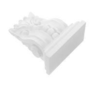 Applique Décorative Sculptée en Pu Blanc pour Angle, Style Moderne