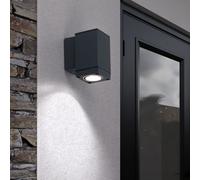 Applique design DOWN spotlight aluminium patio extérieur balcon verre lampe