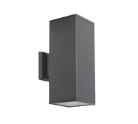 Applique d'extérieur Adela gris foncé 2xE27x60W en aluminium, dimensions : 30x12x18,5 cm, IP54, SU-MA