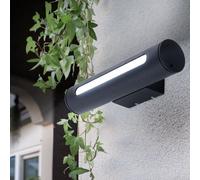 Applique d'extérieur Applique d'extérieur Applique d'extérieur Applique de maison métal noir IP44 Résistant aux éclaboussures, 1x LED 3 watt 250 lumens blanc chaud, DxHxL 6,5x30x100 cm