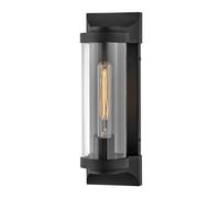 Applique d'extérieur applique murale aluminium verre noir IP44 H 35,6 cm lampe de jardin