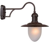 Applique d'extérieur ARUBA marron et blanc, 1xE27x24W, métal, dim. : 36x25x44 cm, IP44, Lucide