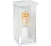 Applique d'extérieur avec détecteur de mouvement CLAIRE, blanche, 1xE27x15W, verre, dimensions : 29x14x16 cm, IP54, Lucide