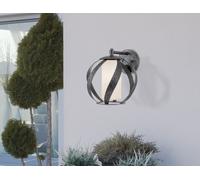Applique d'extérieur Blacksmith, noir vieilli, 1xE27x60W, métal, dim. : 28,2 x 25,4 x 21,7 cm, IP44, Quintiesse