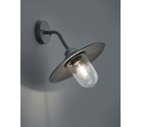 APPLIQUE D'EXTÉRIEUR BRENTA EN FONTE D'ALUMINIUM PEINTE EN ANTHRACITE AVEC DIFF