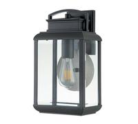 Applique d'extérieur Byron graphite 1xE27x60W en aluminium, dimensions : 36,8 x 20,3 x 17,8 cm, IP44, Quoizel