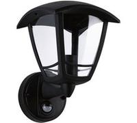 Paulmann Applique murale extérieure Classic Curved – Détecteur crépusculaire (IR) IP44 Noir