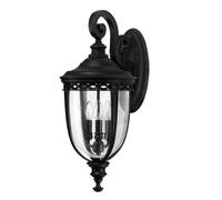 Applique d'extérieur English Bridle 3xE14 noire Feiss FE-EB2-L-BLK
