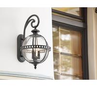 Elstead Lighting Halleron applique murale extérieure 2x40 W gris-marron KL-HALLERON-2S