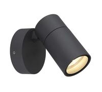 Applique d'extérieur, lampe de façade, lampe de terrasse, lampe de jardin orientable, H 11,8 cm
