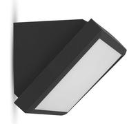 Applique d'extérieur LED 45 degrés 8055 noir et blanc 20 W, blanc neutre 2045 lm, plastique, dimensions : 17 x 31,9 x 11,4 cm, IP65, V-TAC
