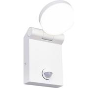 Applique d'extérieur LED avec détecteur ADOUR, blanche, 10 W, nuances de blanc, 1 000 lm, aluminium, dimensions : 17,5 x 10 x 10 cm, IP44, Trio