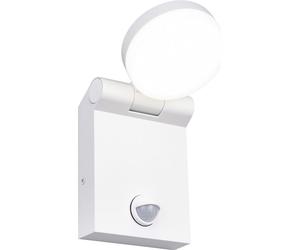 Applique d'extérieur LED avec détecteur ADOUR, blanche, 10 W, nuances de blanc, 1 000 lm, aluminium, dimensions : 17,5 x 10 x 10 cm, IP44, Trio