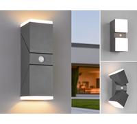 Applique d'extérieur LED avec détecteur AVON anthracite 7 W, blanc chaud, 800 lm, aluminium, dim. : 28 x 9 x 11 cm, IP54, Trio