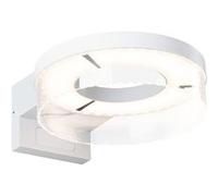 Applique d'extérieur LED Capera Détecteur de mouvement crépusculaire (IR) IP44 231mm 3000K 8W / 1,2W 700lm 230V Blanc Aluminium Blanc G