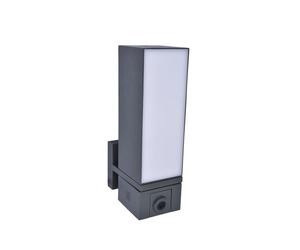 Applique d'extérieur LED CUBA anthracite et blanc 17 W, nuances de blanc, 1 000 lm, aluminium, dimensions : 32,5 x 9,3 x 14,6 cm, IP44, Lutec
