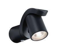 Applique D'extérieur Led Cuff Détecteur De Mouvement Crépusculaire (Ir) Ip44 76x217mm 3000k 10w 700lm 230v 70° Anthracite Aluminium