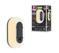 Applique D'extérieur Led Elunor In tecteur De Mouvement Ip65 Allongée 122x212 Mm 2200 - 4000k 18,5w 1445lm 230v Anthracite, Blanc Polycarbonate