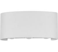 Applique d'extérieur LED GILBERTO blanche 6 W, blanc chaud, 420 lm, aluminium, dim. : 4 x 17 x 8 cm, IP54, Italux