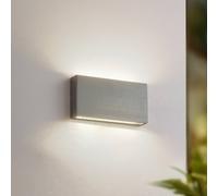 Applique d'extérieur LED Lindby Jarte, argent, métal, 17 cm, IP54 Jarte, argenté, Aluminium, Moderne
