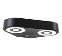 Paulmann LED Applique murale d'extérieur Silma Détecteur de mouvement àcrépusculaire (IR) Double sortie de lumière