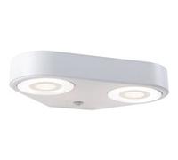 Paulmann LED Applique murale d'extérieur Silma Détecteur de mouvement àcrépusculaire (IR) Double sortie de lumière