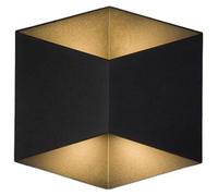 Applique d'extérieur LED TRIANGLES noire 5 W, blanc chaud, 700 lm, aluminium, dimensions : 17,2 x 17 x 9 cm, IP54, Nowodvorski Lighting