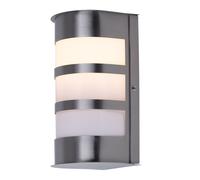 Applique d'extérieur métal IP44 façades inox en set comprenant ampoules LED