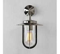 Applique d'extérieur Montparnasse en style rétro, Variante : 205 x 330 x 240 mm, nickel brillant