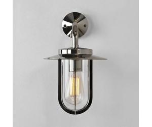 Applique d'extérieur Montparnasse en style rétro, Variante : 205 x 330 x 240 mm, nickel brillant