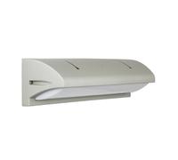 Applique d'extérieur Nelly argentée 2xE27x60W en aluminium, dimensions : 12,4 x 42 x 11,5 cm, IP54, SU-MA